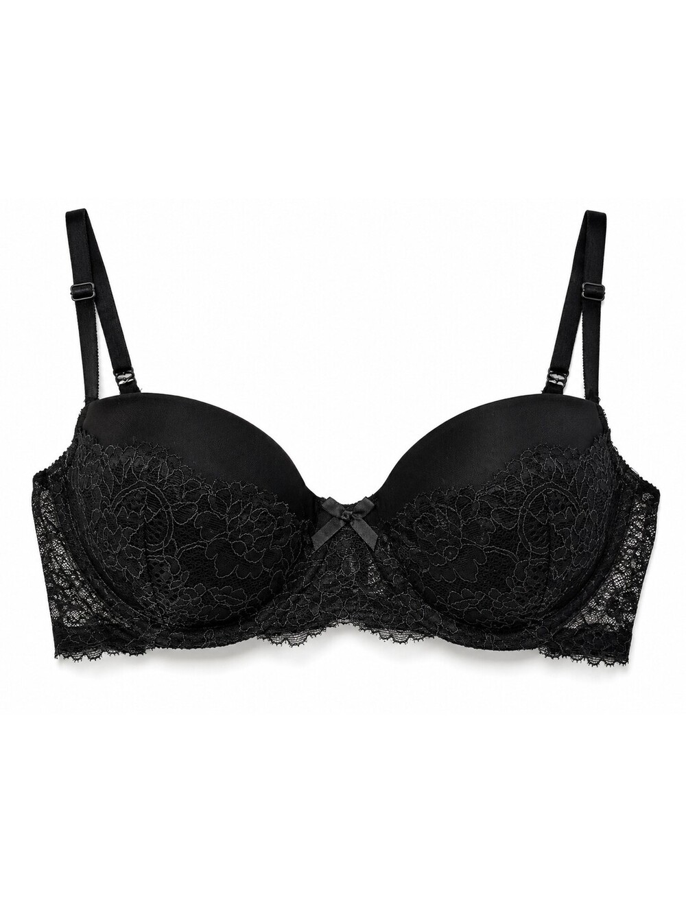 Victoria's Secret Dream Angels 32C Black Lace Balconette Bra Coquette